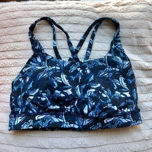 Lululemon blue printed sports bra